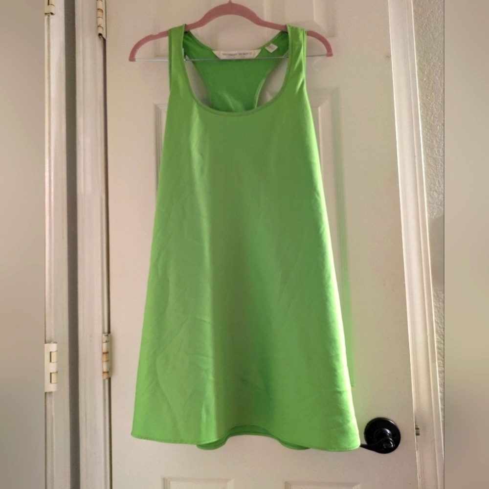 Victoria’s Secret Satin Slip Lime Green Y2K Vintage Lingerie Medium